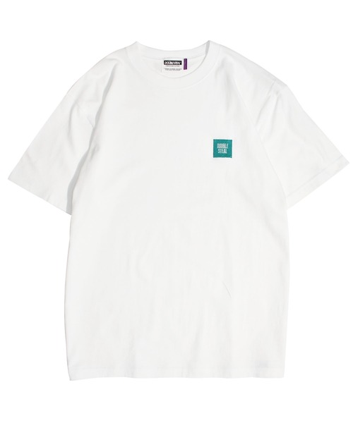 DOUBLE STEAL（ダブルスティール）の「mini BOX LOGO　半袖Tシャツ（Tシャツ/カットソー・メンズ・サンドベージュ/ホワイト×ブラック/ブラック系その他/ベージュ系その他/ホワイト×エメラルドグリーン/ブラック系その他2・MEDIUM/LARGE/X-LARGE/XX-LARGE）」の15枚目の写真