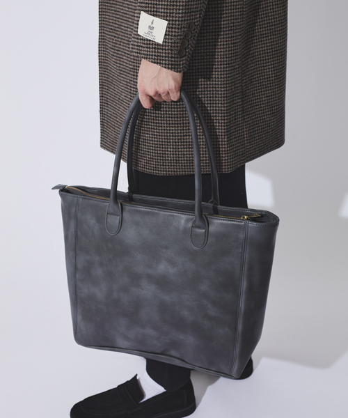 展開店舗限定】ネオレザー トートバッグ｜ABAHOUSE GRAY