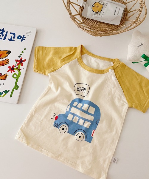 aimoha(アイモハ)の「【aimoha-KIDS-】かわいい動物イラストプリント 袖切り替え半袖tシャツ(Tシャツ/カットソー・キッズ・イエロー/イエロー系その他/ピンク/ピンク系その他/ピンク系その他2/レッド/レッド系その他/レッド系その他2/グリーン/グリーン系その他/ブルー/ブルー系その他/ブルー系その他2/ブルー系その他3・100/110/120/130/140/80/90)」の9枚目の写真