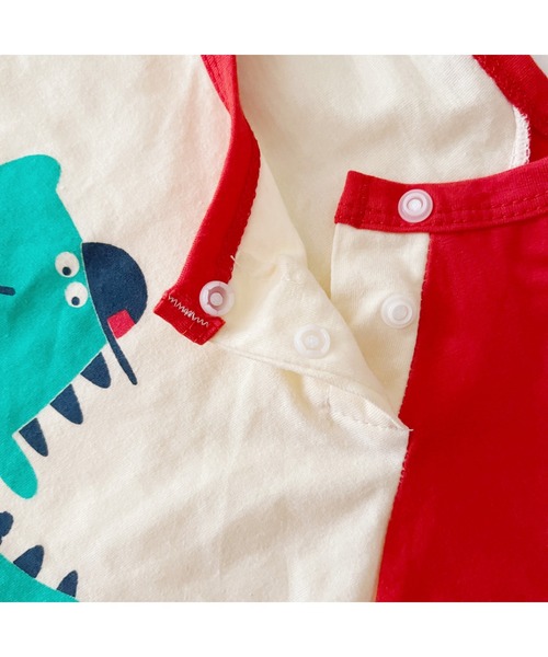 aimoha(アイモハ)の「【aimoha-KIDS-】かわいい動物イラストプリント 袖切り替え半袖tシャツ(Tシャツ/カットソー・キッズ・イエロー/イエロー系その他/ピンク/ピンク系その他/ピンク系その他2/レッド/レッド系その他/レッド系その他2/グリーン/グリーン系その他/ブルー/ブルー系その他/ブルー系その他2/ブルー系その他3・100/110/120/130/140/80/90)」の21枚目の写真