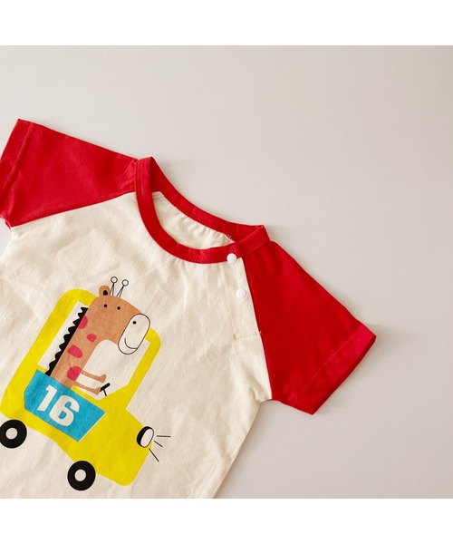 aimoha(アイモハ)の「【aimoha-KIDS-】かわいい動物イラストプリント 袖切り替え半袖tシャツ(Tシャツ/カットソー・キッズ・イエロー/イエロー系その他/ピンク/ピンク系その他/ピンク系その他2/レッド/レッド系その他/レッド系その他2/グリーン/グリーン系その他/ブルー/ブルー系その他/ブルー系その他2/ブルー系その他3・100/110/120/130/140/80/90)」の22枚目の写真