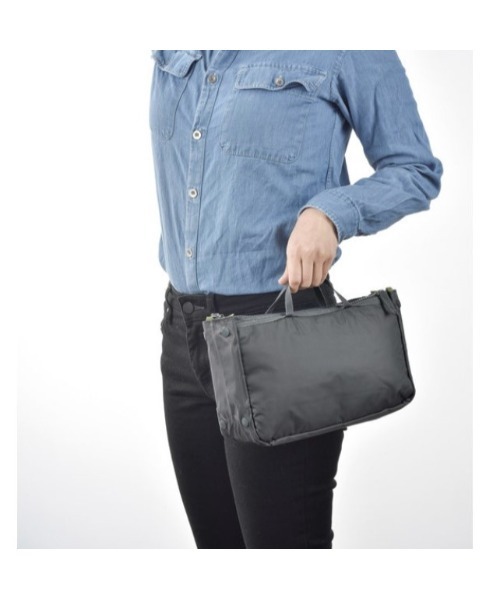 SFW（エスエフダブリュー）の「たっぷり収納！バッグインバッグ（エコバッグ/サブバッグ・レディース・ブラック/グレー/レッド/ブルー/グリーン・FREE）」の9枚目の写真