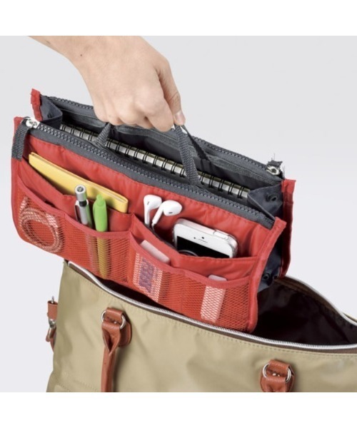 SFW（エスエフダブリュー）の「たっぷり収納！バッグインバッグ（エコバッグ/サブバッグ・レディース・ブラック/グレー/レッド/ブルー/グリーン・FREE）」の11枚目の写真