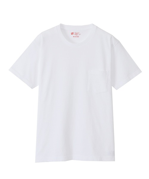 HANES(ヘインズ)の「【Hanes/ヘインズ】メンズ ジャパンフィット【2枚組】クルーネックポケットTシャツ アソート 5.3oz(Tシャツ/カットソー・メンズ・その他3・LARGE/X-LARGE/MEDIUM/SMALL)」の2枚目の写真