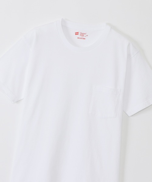HANES(ヘインズ)の「【Hanes/ヘインズ】メンズ ジャパンフィット【2枚組】クルーネックポケットTシャツ アソート 5.3oz(Tシャツ/カットソー・メンズ・その他3・LARGE/X-LARGE/MEDIUM/SMALL)」の4枚目の写真