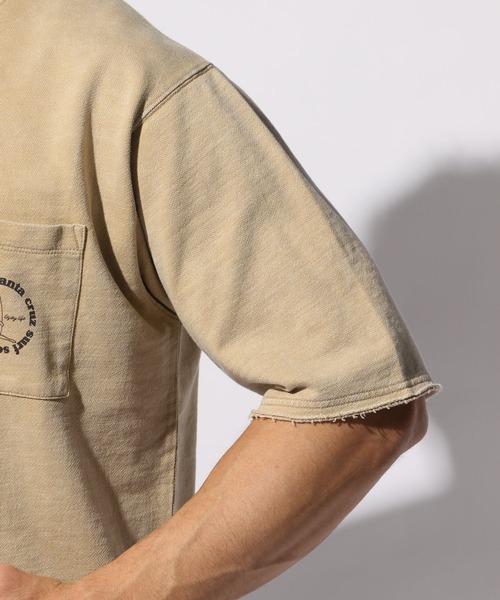 BAYFLOW（ベイフロー）の「スノーウォッシュインレイハーフスリーブ（Tシャツ/カットソー・メンズ・ベージュ/オレンジ/セージグリーン/ライラック/チャコール・SMALL/MEDIUM/LARGE/X-LARGE）」の17枚目の写真