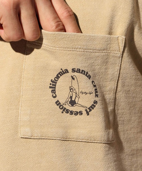 BAYFLOW（ベイフロー）の「スノーウォッシュインレイハーフスリーブ（Tシャツ/カットソー・メンズ・ベージュ/オレンジ/セージグリーン/ライラック/チャコール・SMALL/MEDIUM/LARGE/X-LARGE）」の20枚目の写真