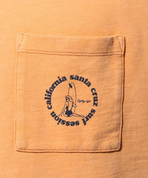 BAYFLOW（ベイフロー）の「スノーウォッシュインレイハーフスリーブ（Tシャツ/カットソー・メンズ・ベージュ/オレンジ/セージグリーン/ライラック/チャコール・SMALL/MEDIUM/LARGE/X-LARGE）」の21枚目の写真