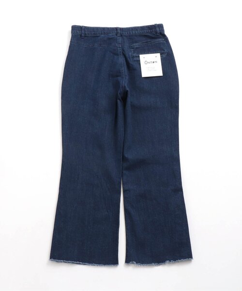 Otonato（オトナト）の「フレアデニムパンツ_ママ【親子でおそろいリンクコーデ】（その他パンツ・キッズ・ネイビー/サックスブルー・MEDIUM）」の7枚目の写真