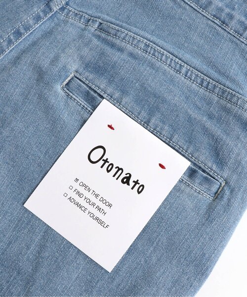 Otonato（オトナト）の「フレアデニムパンツ_ママ【親子でおそろいリンクコーデ】（その他パンツ・キッズ・ネイビー/サックスブルー・MEDIUM）」の10枚目の写真