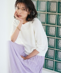 RIVE DROITE | ペーパーヤーン片畦ラグランニット(ニット/セーター)