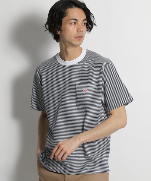 Danton ダントン ボーダーポケットｔシャツ Tシャツ カットソー New Balance ニューバランス のファッション通販 Zozotown