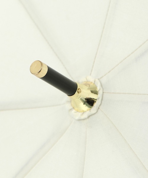 LBC(エルビーシー)の「日傘 長傘 無地xパイピング(長傘・レディース・パープル/オフホワイト/ブラック/ネイビー・FREE)」の8枚目の写真