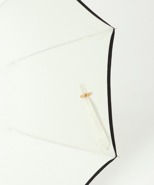 LBC(エルビーシー)の「日傘 長傘 無地xパイピング(長傘・レディース・パープル/オフホワイト/ブラック/ネイビー・FREE)」の6枚目の写真