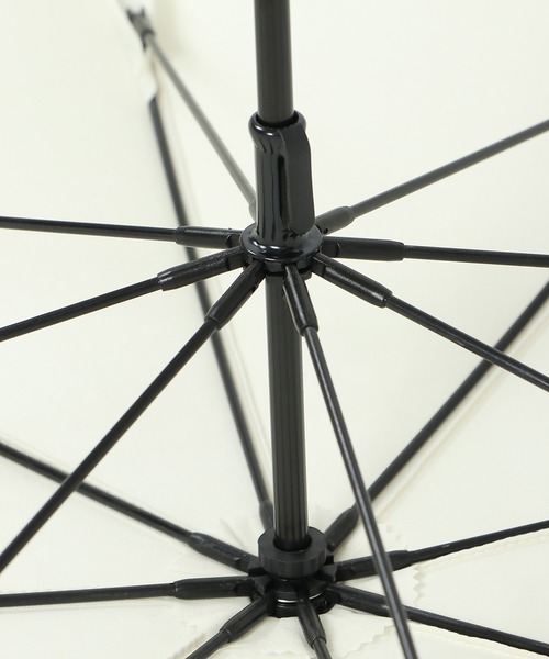 LBC(エルビーシー)の「日傘 長傘 無地xパイピング(長傘・レディース・パープル/オフホワイト/ブラック/ネイビー・FREE)」の7枚目の写真