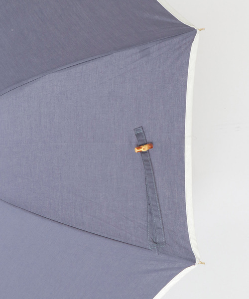 LBC(エルビーシー)の「日傘 長傘 無地xパイピング(長傘・レディース・パープル/オフホワイト/ブラック/ネイビー・FREE)」の15枚目の写真