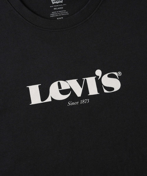 フェード◎ 90s USA製 LEVI’S リーバイス プロモ ロンT ブラック リーバイス ロンT 長袖 プリント メンズ L USA古着 90s Tシャツ