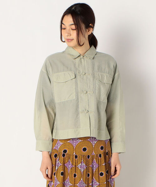 fredy repit（フレディレピ）の「シアーシャツブルゾン（ブルゾン・レディース・オフホワイト/オレンジ/ライトグリーン・38）」の4枚目の写真