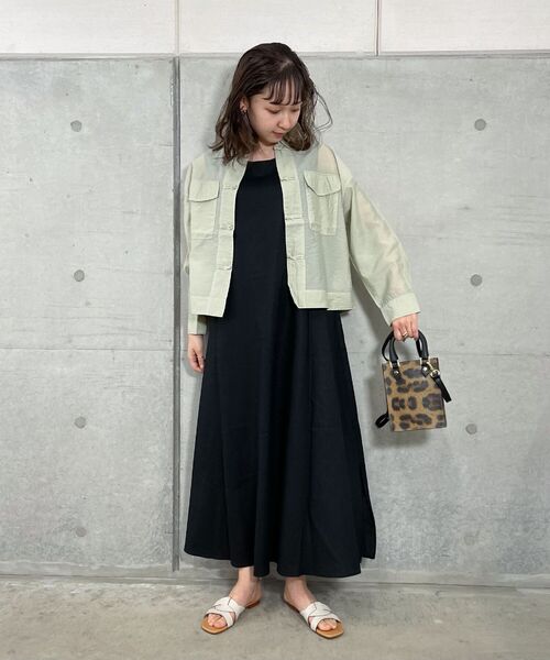 fredy repit（フレディレピ）の「シアーシャツブルゾン（ブルゾン・レディース・オフホワイト/オレンジ/ライトグリーン・38）」の19枚目の写真