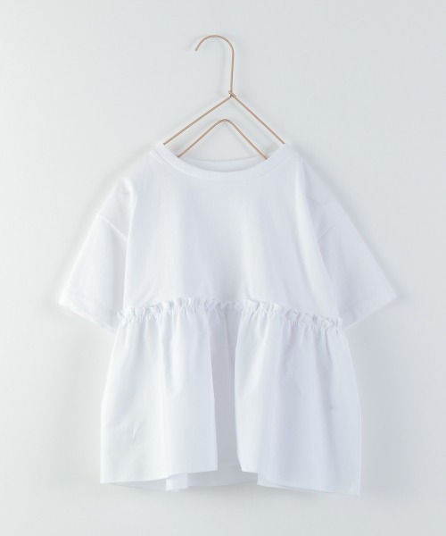 LOWRYS FARM（ローリーズファーム）の「フハクドッキングプルオーバー　947766（Tシャツ/カットソー・キッズ・ブラック/オフホワイト/カーキ・110cm/120cm/130cm）」の2枚目の写真