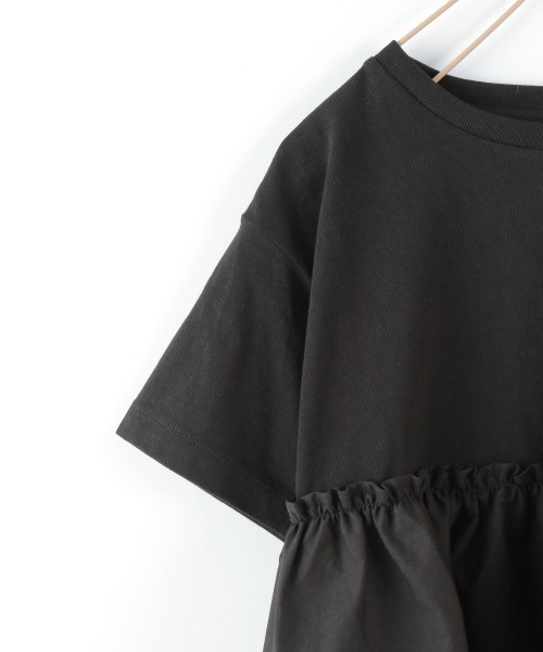 LOWRYS FARM（ローリーズファーム）の「フハクドッキングプルオーバー　947766（Tシャツ/カットソー・キッズ・ブラック/オフホワイト/カーキ・110cm/120cm/130cm）」の5枚目の写真