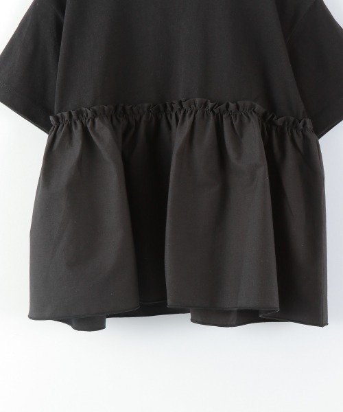 LOWRYS FARM（ローリーズファーム）の「フハクドッキングプルオーバー　947766（Tシャツ/カットソー・キッズ・ブラック/オフホワイト/カーキ・110cm/120cm/130cm）」の4枚目の写真