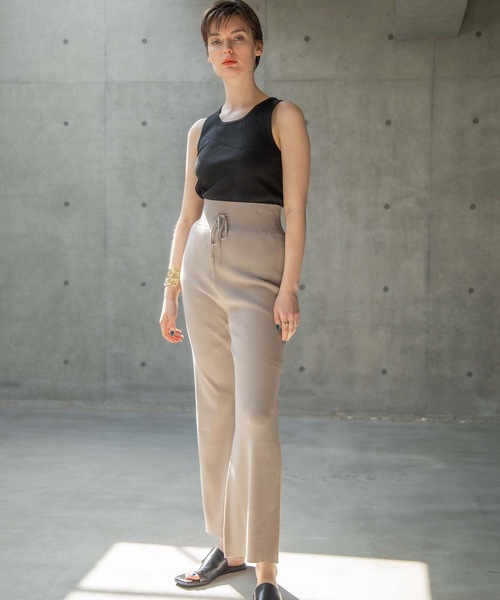 ANT（アント）の「KNIT SET UP/ニットセットアップ【ANT】（つなぎ/オールインワン・レディース・ブラック/グレー/グレイッシュベージュ・FREE）」の20枚目の写真