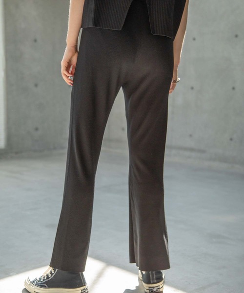 ANT（アント）の「KNIT SET UP/ニットセットアップ【ANT】（つなぎ/オールインワン・レディース・ブラック/グレー/グレイッシュベージュ・FREE）」の12枚目の写真