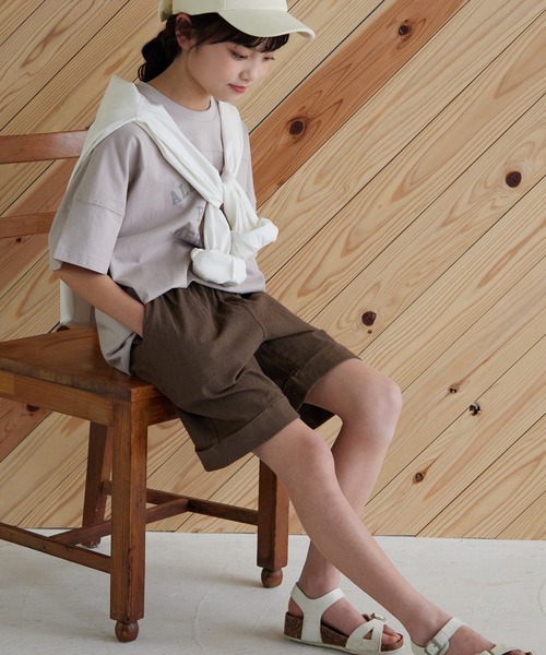 OMNES Another Edition（オムネス アナザーエディション）の「キッズ製品染めコットンイージーパンツ（その他パンツ・キッズ・モカ/カーキ/ミント/ブラック/ベージュ・120/100/130/110/140）」の10枚目の写真