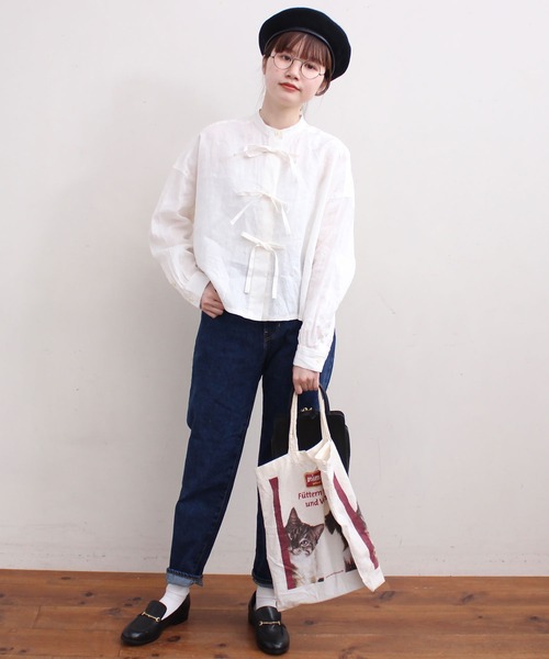 fig London（フィグロンドン）の「BOYANG LINEN BL（シャツ