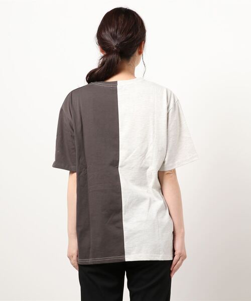 kutir（クティール）の「アレンジカレッジプリントTシャツ（Tシャツ/カットソー・レディース・チャコールグレー/オレンジ/グリーン・FREE）」の18枚目の写真