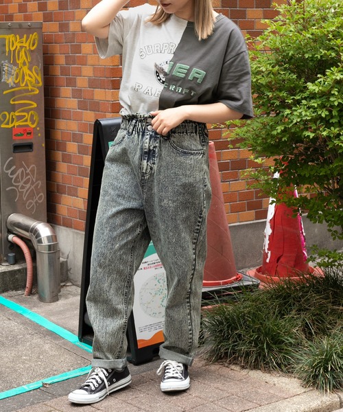 kutir（クティール）の「アレンジカレッジプリントTシャツ（Tシャツ/カットソー・レディース・チャコールグレー/オレンジ/グリーン・FREE）」の16枚目の写真