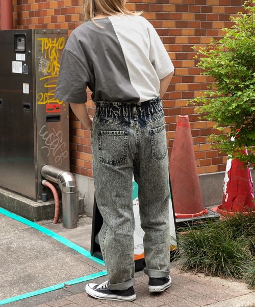 kutir（クティール）の「アレンジカレッジプリントTシャツ（Tシャツ/カットソー・レディース・チャコールグレー/オレンジ/グリーン・FREE）」の4枚目の写真