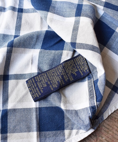 OLDMICKEY （オールドミッキー）の「【ヴィンテージ古着】90's Mickey/ミッキー チェック柄 ハーフスリーブ ボタンダウンシャツ（シャツ/ブラウス・メンズ・ホワイト・SMALL）」の7枚目の写真