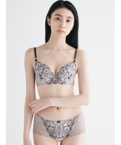 ravime（ラヴィミー）の「リュミエール デュベタッチ ブラ(Ｆカップ)（ブラジャー・レディース・ダークブラウン/ネイビー/ピンク・F65/F70/F75）」の7枚目の写真