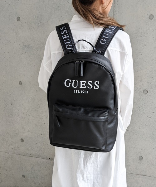 Guess（ゲス）の「GUESS/ゲス　フェイクレザーロゴプリント バックパック（バックパック/リュック・メンズ・ブラック・FREE）」の10枚目の写真