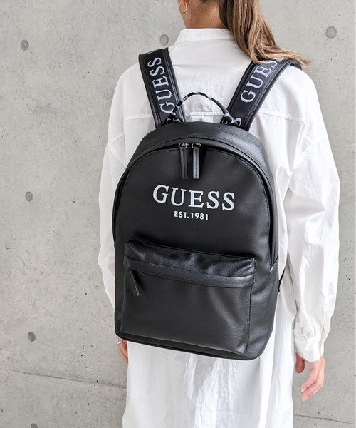 Guess（ゲス）の「GUESS/ゲス　フェイクレザーロゴプリント バックパック（バックパック/リュック・メンズ・ブラック・FREE）」の11枚目の写真