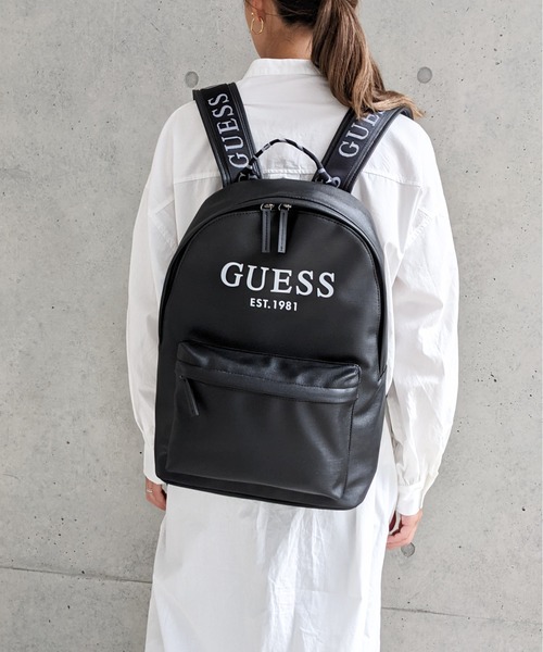 Guess（ゲス）の「GUESS/ゲス　フェイクレザーロゴプリント バックパック（バックパック/リュック・メンズ・ブラック・FREE）」の13枚目の写真