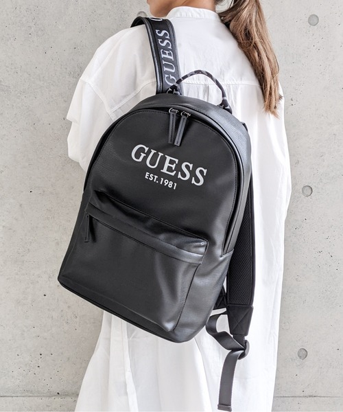 Guess（ゲス）の「GUESS/ゲス　フェイクレザーロゴプリント バックパック（バックパック/リュック・メンズ・ブラック・FREE）」の16枚目の写真