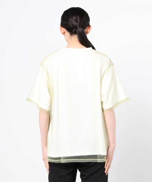 WEGO（ウィゴー）の「WEGO/チュールドッキングロゴT（Tシャツ/カットソー・レディース・グリーン/ブラック/その他1/アニマル・FREE）」の15枚目の写真