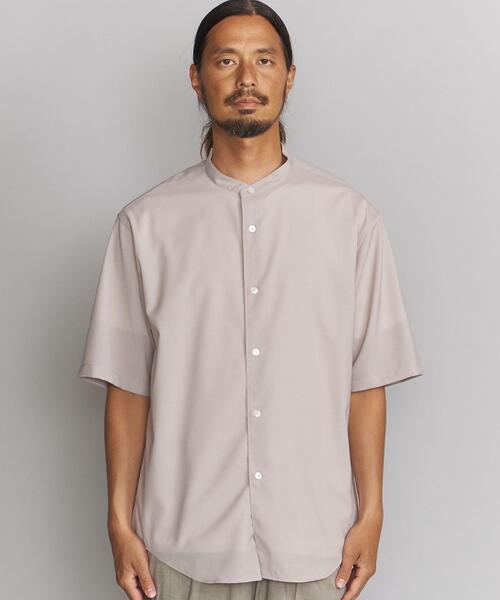 BEAUTY&YOUTH UNITED ARROWS(ビューティーアンドユースユナイテッドアローズ)の「BY T/W ソリッド バンドカラー テーパード シャツ(シャツ/ブラウス・メンズ・ベージュ/コバルトブルー・SMALL/MEDIUM/LARGE/X-LARGE)」の5枚目の写真