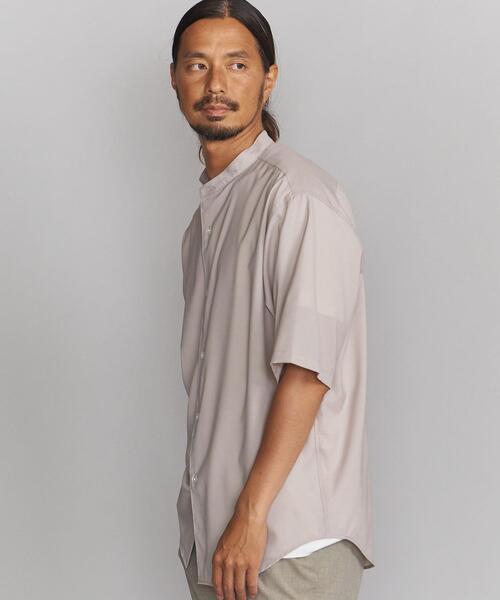 BEAUTY&YOUTH UNITED ARROWS(ビューティーアンドユースユナイテッドアローズ)の「BY T/W ソリッド バンドカラー テーパード シャツ(シャツ/ブラウス・メンズ・ベージュ/コバルトブルー・SMALL/MEDIUM/LARGE/X-LARGE)」の3枚目の写真