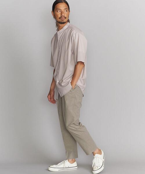 BEAUTY&YOUTH UNITED ARROWS(ビューティーアンドユースユナイテッドアローズ)の「BY T/W ソリッド バンドカラー テーパード シャツ(シャツ/ブラウス・メンズ・ベージュ/コバルトブルー・SMALL/MEDIUM/LARGE/X-LARGE)」の8枚目の写真