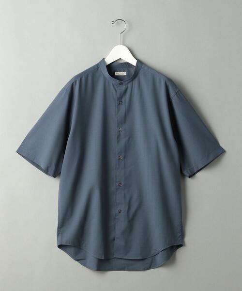 BEAUTY&YOUTH UNITED ARROWS(ビューティーアンドユースユナイテッドアローズ)の「BY T/W ソリッド バンドカラー テーパード シャツ(シャツ/ブラウス・メンズ・ベージュ/コバルトブルー・SMALL/MEDIUM/LARGE/X-LARGE)」の7枚目の写真