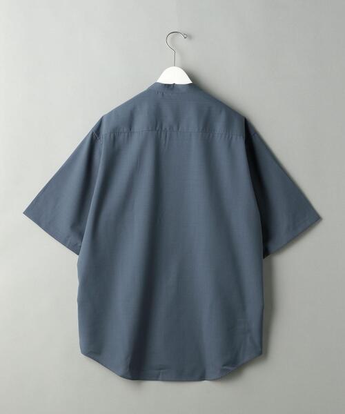 BEAUTY&YOUTH UNITED ARROWS(ビューティーアンドユースユナイテッドアローズ)の「BY T/W ソリッド バンドカラー テーパード シャツ(シャツ/ブラウス・メンズ・ベージュ/コバルトブルー・SMALL/MEDIUM/LARGE/X-LARGE)」の6枚目の写真