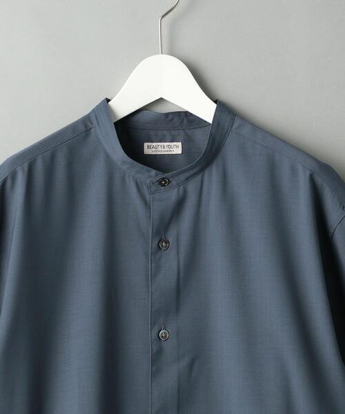 BEAUTY&YOUTH UNITED ARROWS(ビューティーアンドユースユナイテッドアローズ)の「BY T/W ソリッド バンドカラー テーパード シャツ(シャツ/ブラウス・メンズ・ベージュ/コバルトブルー・SMALL/MEDIUM/LARGE/X-LARGE)」の13枚目の写真