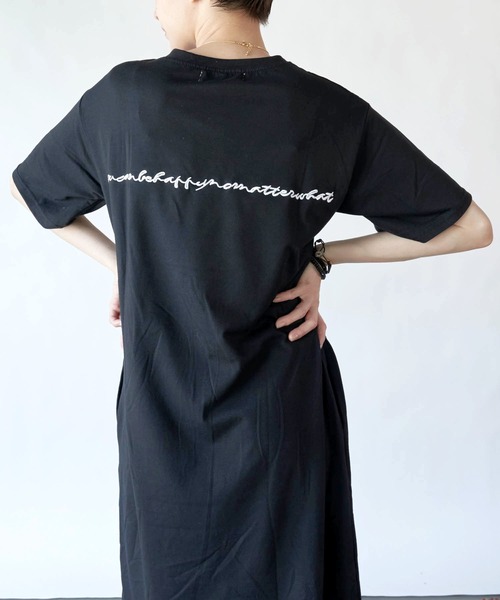Loco Ocean(ロコオーシャン)の「ロゴ刺繍ワンピース(ワンピース・レディース・ブラック/ピンク・M/L)」の4枚目の写真
