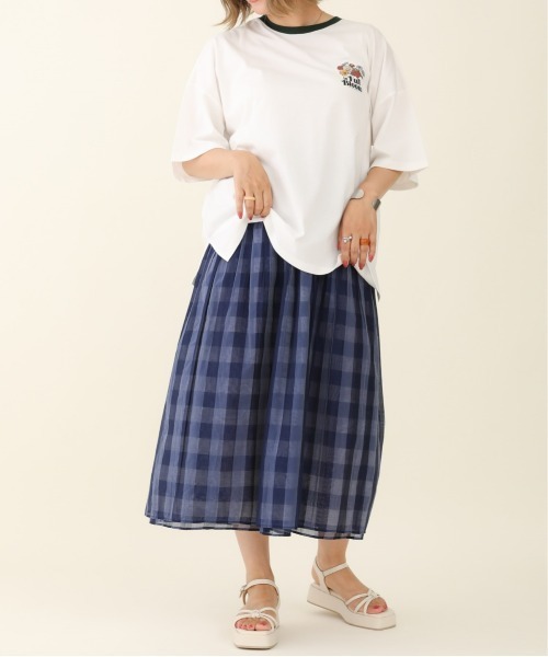 sakishimatokyo(サキシマトーキョー)の「【ZOZO限定】サキシマamp「フラワーロゴプリントリンガーBIGTシャツ」(Tシャツ/カットソー・レディース・ライトブルー/ブラック/オフホワイト/アイボリー・FREE)」の18枚目の写真