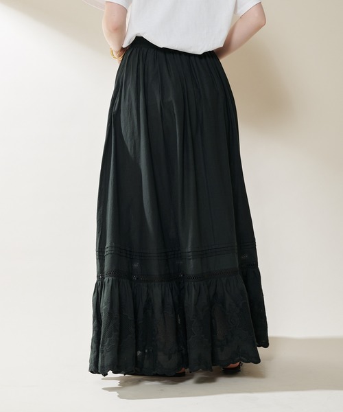 SHENERY（シーナリー）の「ヴィンテージライクレーススカート（スカート・レディース・ホワイト/ブラック・FREE）」の10枚目の写真