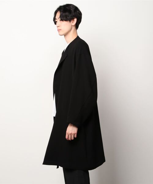 N.HOOLYWOOD(N.ハリウッド)の「COLLARLESS COAT(ノーカラーコート・メンズ・カーキ/ブラック/チャコール・40/38/36)」の16枚目の写真
